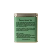 Assam Green Tea 100gm Tin Box With Side view of tin box