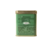 Assam Green Tea 100gm Tin Box With Side view of tin box with Ingredients and Nutritional Table