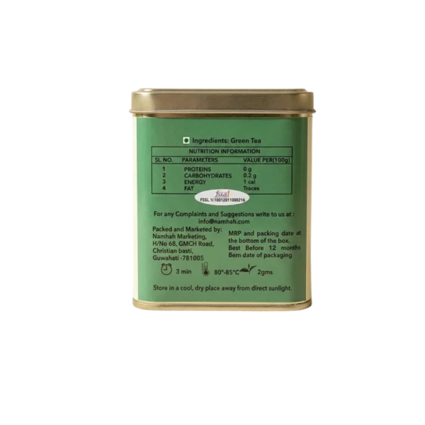 Alternative view of Assam Green Tea Tin Box (100gms)