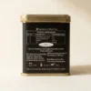 Darjeeling Black Tea 100gm Tin Box With Side view of tin box with Ingredients and Nutritional Table