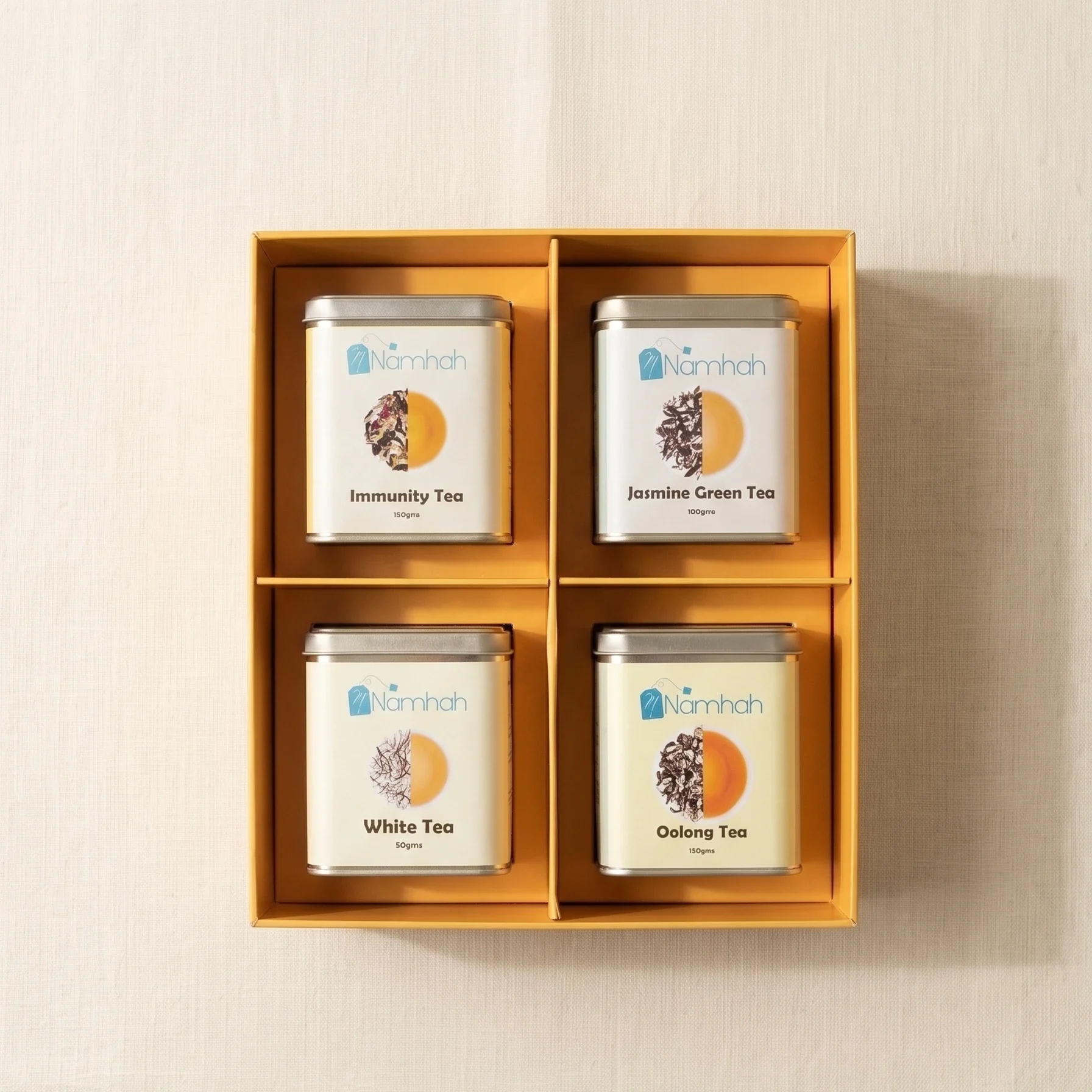 Gift Box Pack of 4 Tin Boxes - Image 2
