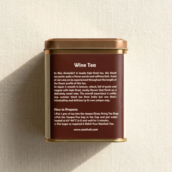 Alternative view of Wine Tea Tin Box Non Alcholic (100gms)