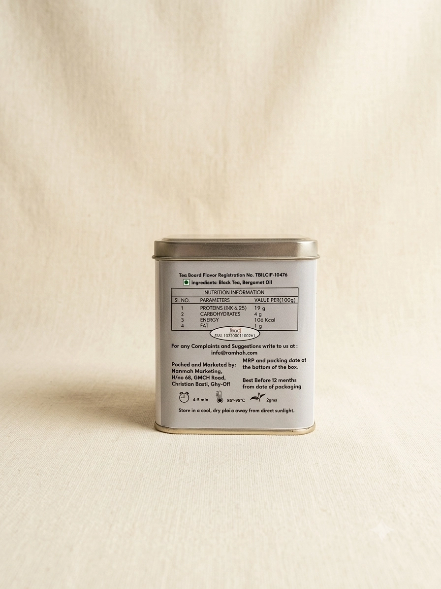Earl Grey Tea Tin Box (100gms) - Image 2