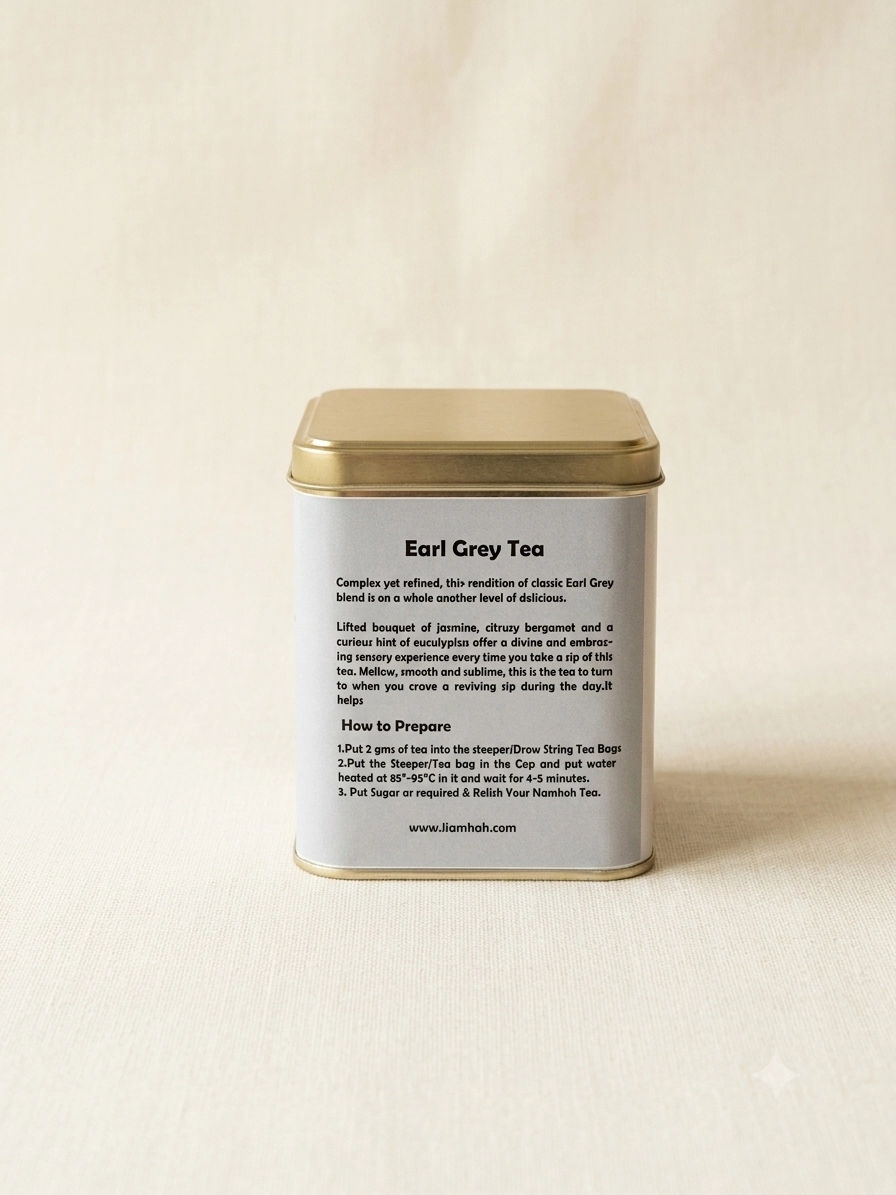 Earl Grey Tea Tin Box (100gms) - Image 4