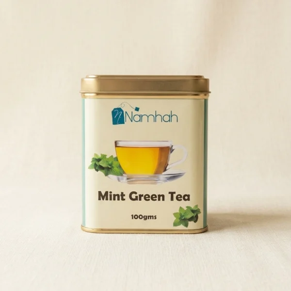 Mint Green Tea Tin Box (100gms)