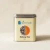 Oolong Tea 100gm Tin Box With Front view of tin box