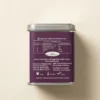Passion Fruit Tea 100gm Tin Box With Side view of tin box with Ingredients and Nutritional Table