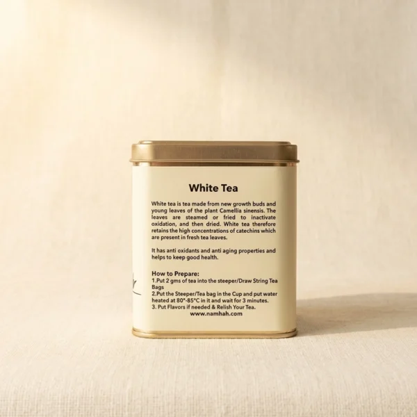 Alternative view of White Tea Tin Box (50gms)